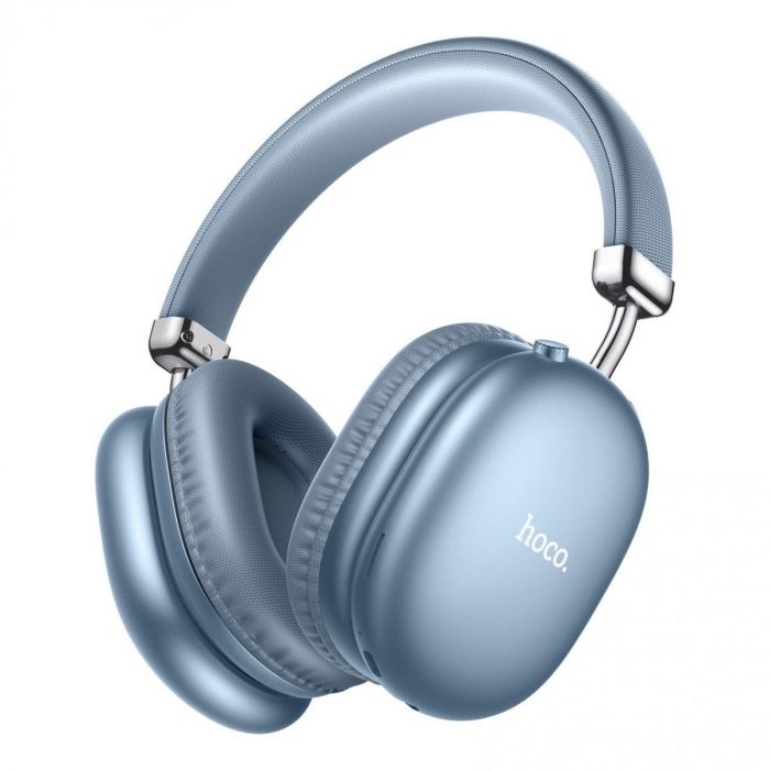 Наушники полноразмерные беспроводные Hoco W35 Max (Bluetooth) (синий) 102458