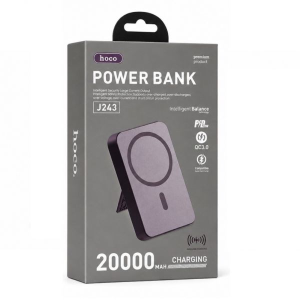 Внешний аккумулятор Hoco J243 QC3.0+PD20W 20000 мАч черный